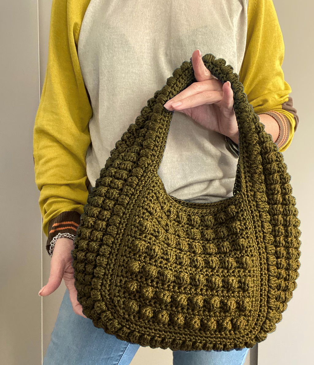 PATRON DE CROCHET FERRARA Sac à deux anses