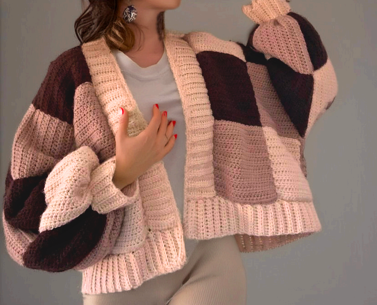 Cardigan en crochet |  Modèles de crochet
