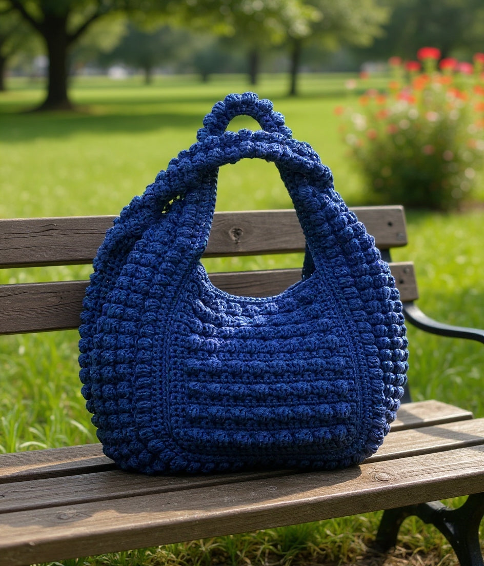 PATRON DE CROCHET FERRARA Sac à deux anses