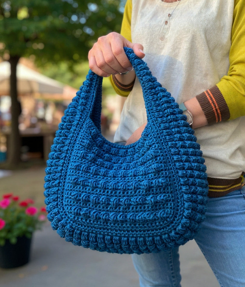 PATRON DE CROCHET FERRARA Sac à deux anses