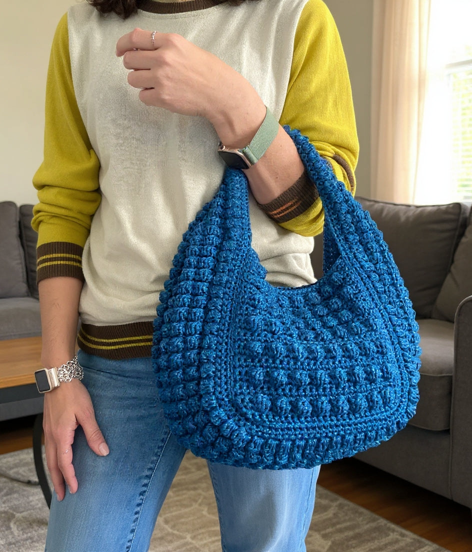 PATRON DE CROCHET FERRARA Sac à deux anses
